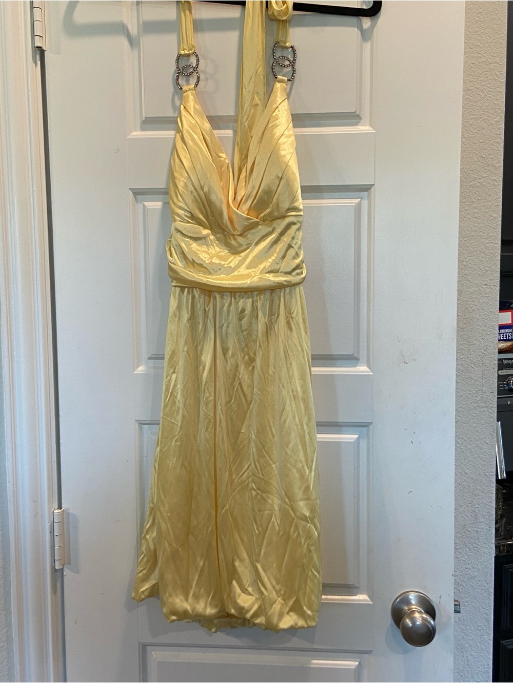 VTG Trixxi Yellow Halter Dress